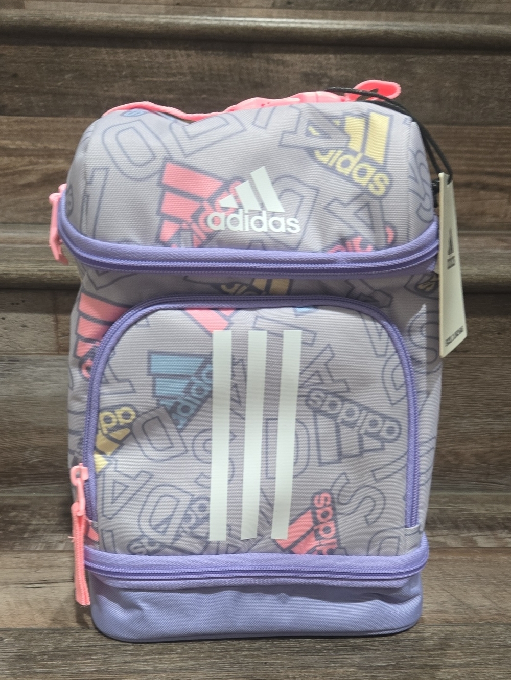 New adidas  Purple Logo Lunch Bag - Lilac with Pink Accents